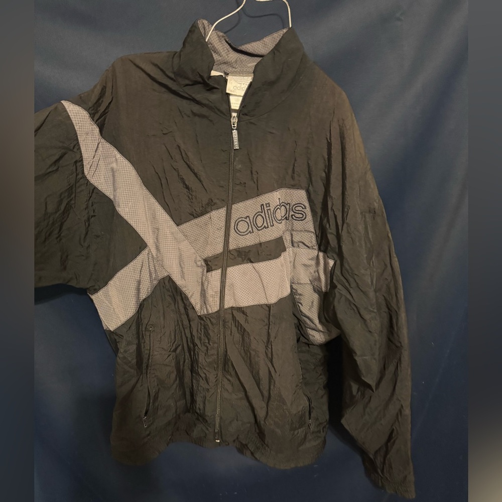 Vintage Adidas Black and White Jacket